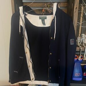 Ralph Lauren button up hoodie- medium
